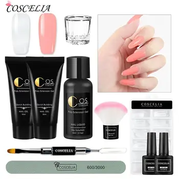 COSCELIA Poly Extention Gel Kits Nail Gel Polish Set UV LED Poly Gel Slip Solution Quick Builder Hard Jelly For Nail Gel
COSCELIA Poly Extention Gel Kits Nail Gel Polish Set UV LED Poly Gel Slip Solution Quick Builder Hard Jelly For Nail Gel