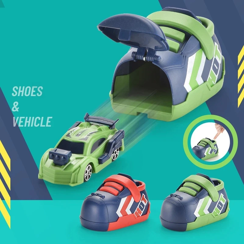 2021 Creative Ejection Running Shoes Toy Press Inertia Ejection Car Toys for Children Vehicle Shooting Racing Car Game Toys
2021 Creative Ejection Running Shoes Toy Press Inertia Ejection Car Toys for Children Vehicle Shooting Racing Car Game Toys