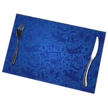 Tableware Pad Placemats 6 PcsTable Mat Non-Slip Football Objects Placemats for Dining Table
Tableware Pad Placemats 6 PcsTable Mat Non-Slip Football Objects Placemats for Dining Table