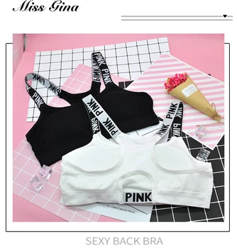 Women Underwear Letter Bra Padded Bra Comfortable Casual Cotton Bra Female Lingerie Fitn U Neck Bralette Backless Brassiere 1pcs
Women Underwear Letter Bra Padded Bra Comfortable Casual Cotton Bra Female Lingerie Fitn U Neck Bralette Backless Brassiere 1pcs