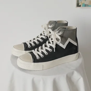 2019 Trend Men's Vulcanized Shoes Black High Top Lace-up Autumn Winter Casual Canvas Shoes For Men Boys Sneakers Without X13-76
2019 Trend Men's Vulcanized Shoes Black High Top Lace-up Autumn Winter Casual Canvas Shoes For Men Boys Sneakers Without X13-76