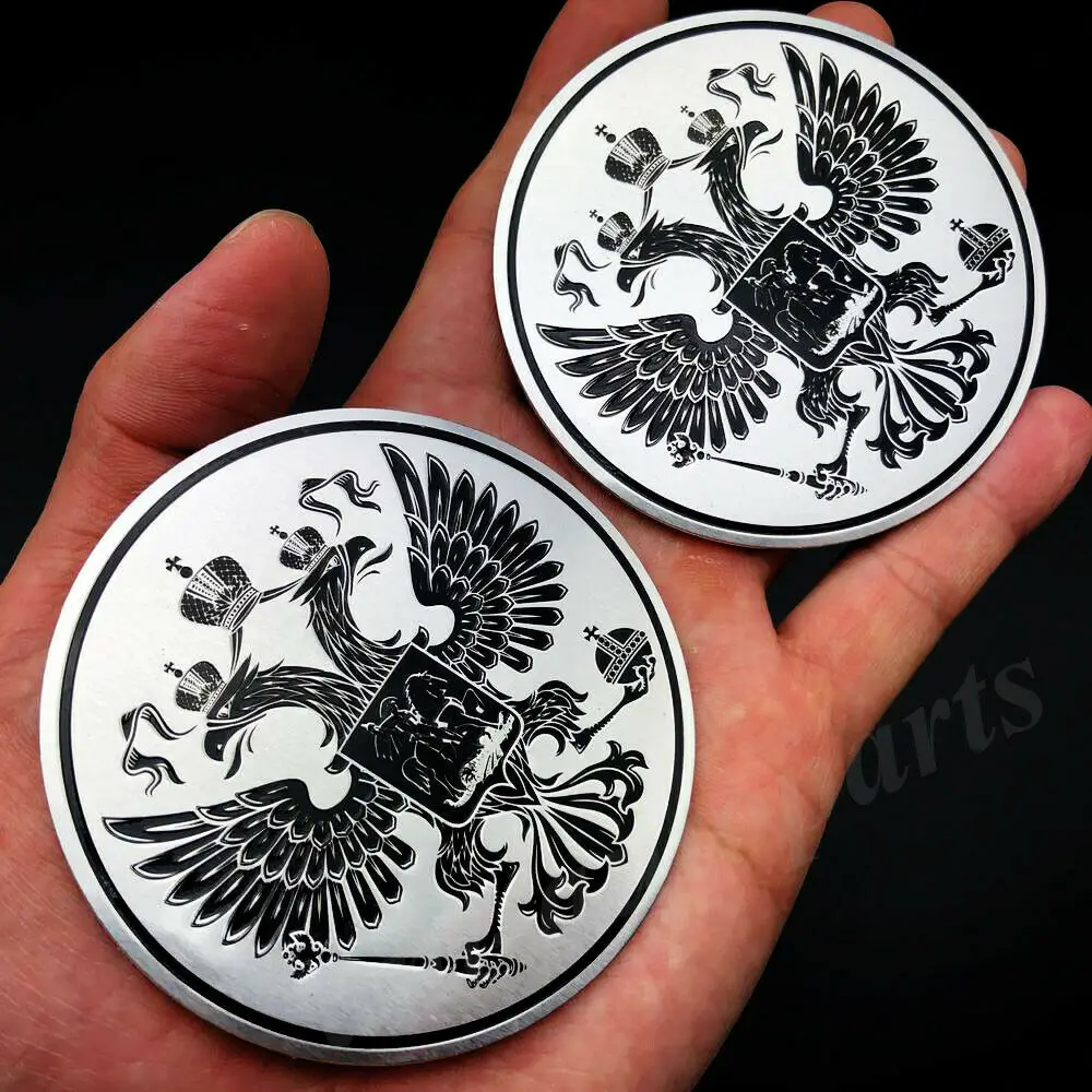 

2pcs Metal Russia Russian Flag Eagle Car Trunk Rear Emblem Badge Decal Sticker