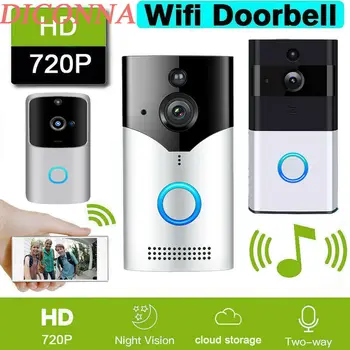 D03/D05/M10 Smart WiFi Doorbell 2.4Ghz Wifi Wireless IR Video Camera Two-Way Intercom Record 1280*720 Home Security Alarm Bells
D03/D05/M10 Smart WiFi Doorbell 2.4Ghz Wifi Wireless IR Video Camera Two-Way Intercom Record 1280*720 Home Security Alarm Bells