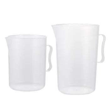 2 pcs Measuring Pitcher Plastic Large Capacity Clear Graduated Measuring Cups Kitchen Beaker for Restaurant Dessert Shop
2 pcs Measuring Pitcher Plastic Large Capacity Clear Graduated Measuring Cups Kitchen Beaker for Restaurant Dessert Shop