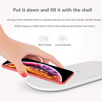 Qi's New Multi-function Three-in-one Wireless Charger USES Wireless Charger of All Watch Earphones, Desktop Phone Holders
Qi's New Multi-function Three-in-one Wireless Charger USES Wireless Charger of All Watch Earphones, Desktop Phone Holders