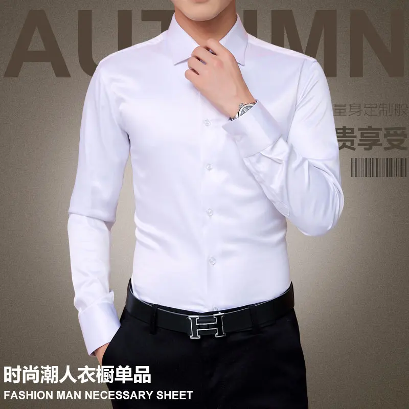 New Spring and Autumn 2020 Men's Long Sleeve Shirt In Solid Color Business Casual Shirt
New Spring and Autumn 2020 Men's Long Sleeve Shirt In Solid Color Business Casual Shirt