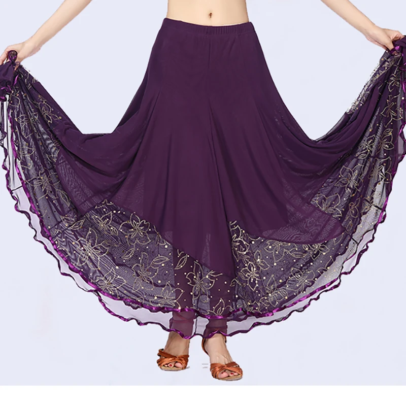 New Flamenco Skirt For Women Gypsy Style Lace High Waist Big Swing Dress Modern Standard Waltz Competition Dance Costumes
New Flamenco Skirt For Women Gypsy Style Lace High Waist Big Swing Dress Modern Standard Waltz Competition Dance Costumes