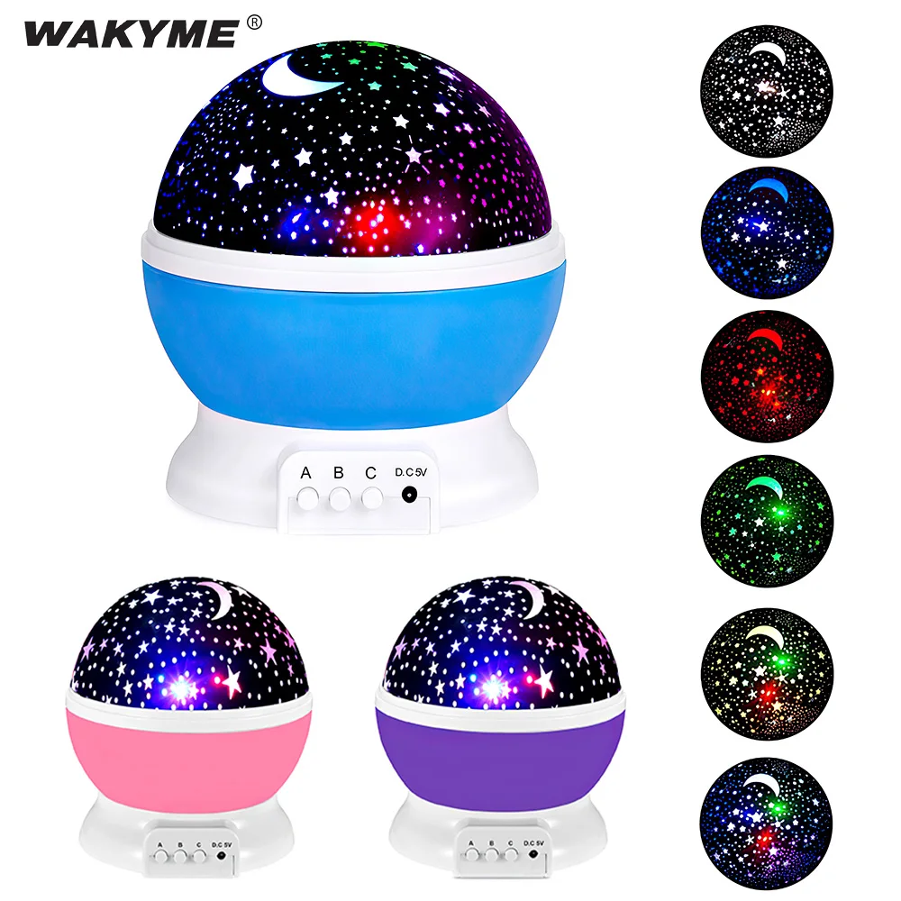 WAKYME Starry Sky Projector Rotating Galaxy LED Night Light Star Moon Romantic Novelty Decorated Lights for Kids Christmas Gift
WAKYME Starry Sky Projector Rotating Galaxy LED Night Light Star Moon Romantic Novelty Decorated Lights for Kids Christmas Gift