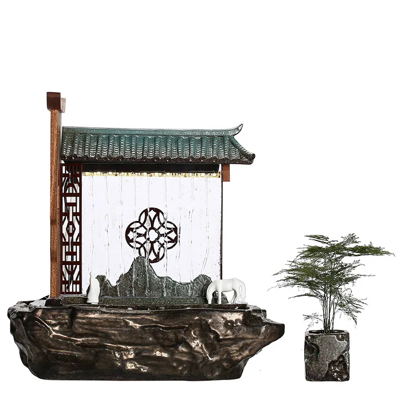 Ceramic Water Fountain Decoration Atomization Humidifier Water Landscape Lucky Fish Tank Zen Desktop Living Room Decoration
Ceramic Water Fountain Decoration Atomization Humidifier Water Landscape Lucky Fish Tank Zen Desktop Living Room Decoration
