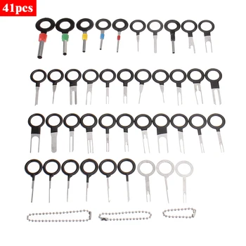 41PCS Car Plug Circuit Board Wire Harness Terminal Extraction Pick Connector Crimp Pin Back Needle Removal Tool
41PCS Car Plug Circuit Board Wire Harness Terminal Extraction Pick Connector Crimp Pin Back Needle Removal Tool