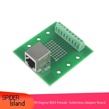 8P8C DIY Shielded Rj45 Female Connector Plug 90 Degree to Terminal Block Solderless Adapter for PCB
8P8C DIY Shielded Rj45 Female Connector Plug 90 Degree to Terminal Block Solderless Adapter for PCB