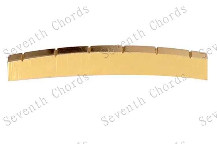 

Curved 6 String Slotted Brass Nuts For ST TL Electric Guitar Replacement 43 x 3.2 x 5-4.6mm & 42 x 3.2 x 5-4.8mm for choose