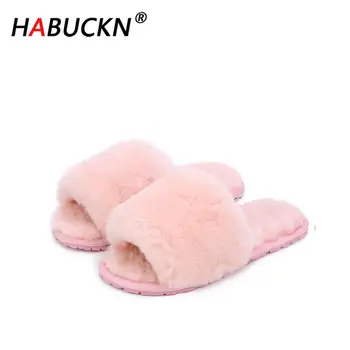 HABUCKN 2020 fashion new women real wool fur lined winter slippers home shoes in house high quality Slippers Leisure black 34-44 
HABUCKN 2020 fashion new women real wool fur lined winter slippers home shoes in house high quality Slippers Leisure black 34-44