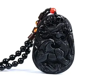 LETSFUN Fine Jewelry Natural Obsidian Ward Off Evil Domineering Brave Troops Kirin Pendant Necklace Free Shipping
LETSFUN Fine Jewelry Natural Obsidian Ward Off Evil Domineering Brave Troops Kirin Pendant Necklace Free Shipping