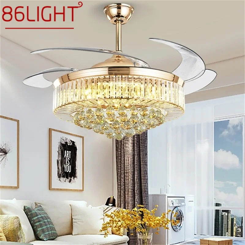 86LIGHT Ceiling Fan Light Invisible Luxury Crystal Silvery LED Lamp With Remote Control Modern For Home
86LIGHT Ceiling Fan Light Invisible Luxury Crystal Silvery LED Lamp With Remote Control Modern For Home