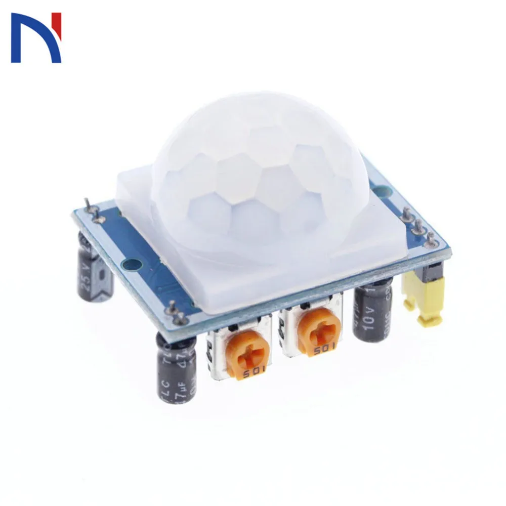 

SR501 Motion Sensor Module HC-SR501 Blue Green Adjust IR Pyroelectric Infrared PIR Motion Sensor Module For Arduino DIY KIT