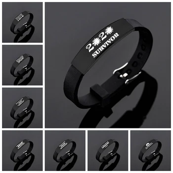 10pcs/lot Silicone Stainless Steel Black Elbow Bracelets Bangles Punk Fashion Men Jewelry Bracelet Wholesale
10pcs/lot Silicone Stainless Steel Black Elbow Bracelets Bangles Punk Fashion Men Jewelry Bracelet Wholesale