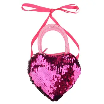 Reversible Sequinned Shoulder Purse Children Glitter Sequins Heart Shape Tote Crossbody Handbag Adorable Bling Coin Pocket
Reversible Sequinned Shoulder Purse Children Glitter Sequins Heart Shape Tote Crossbody Handbag Adorable Bling Coin Pocket