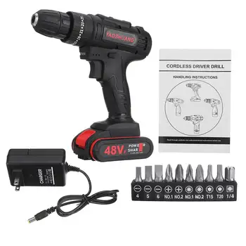 Double Speed Electric Drill Impact Drill Cordless Hand Drill Mini Electric Screwdriver Rechargable Lithium Battery 10 Drill Bits
Double Speed Electric Drill Impact Drill Cordless Hand Drill Mini Electric Screwdriver Rechargable Lithium Battery 10 Drill Bits