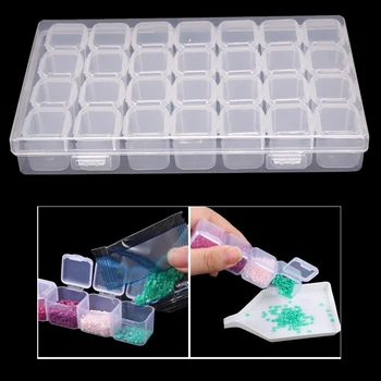 28 grid Dismountable Diamond painting box Embroidery Accessories box Cross Stitch Cases jewelry Organizer Home finishing Storage
28 grid Dismountable Diamond painting box Embroidery Accessories box Cross Stitch Cases jewelry Organizer Home finishing Storage