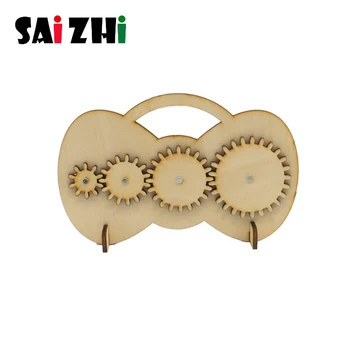 Saizhi DIY 3D Assembly Wooden Puzzle Mechanical Gear Drive Model Toys Building Kit Toys Gift for Children
Saizhi DIY 3D Assembly Wooden Puzzle Mechanical Gear Drive Model Toys Building Kit Toys Gift for Children