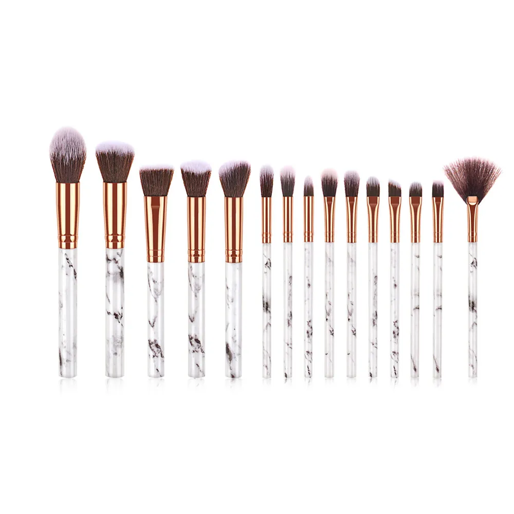 15Pcs Makeup Brushes Set marble handle For Eyebrow Eyeshadow Foundation Concealer Contour Powder face brushes make up T15026
15Pcs Makeup Brushes Set marble handle For Eyebrow Eyeshadow Foundation Concealer Contour Powder face brushes make up T15026