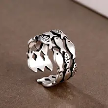 Vintage Retro Adjustable Fish Ring Open Rings Female Geometric Accessories Personality Jewelry for Women Vintage Retro Adjustable Fish Ring Open Rings Female Geometric Accessories Personality Jewelry for Women
