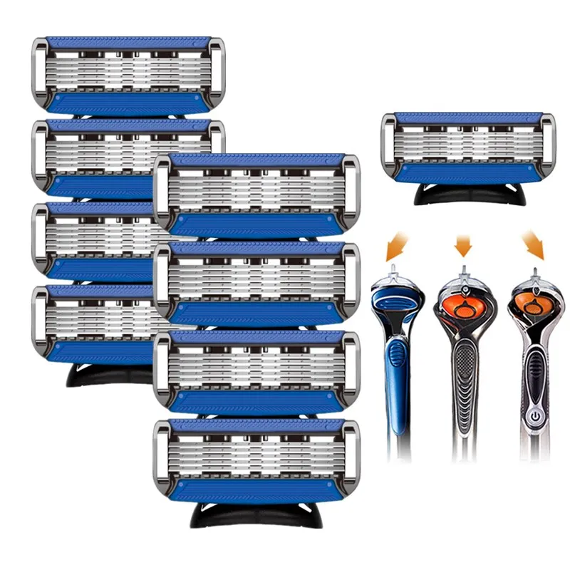 TFLYSHAVE Manual Shaving Razor Blade for Men 5 Layer Stainless Steel Razor Blade Holder Shaver Compatible For Gillet te Fusion 5
TFLYSHAVE Manual Shaving Razor Blade for Men 5 Layer Stainless Steel Razor Blade Holder Shaver Compatible For Gillet te Fusion 5