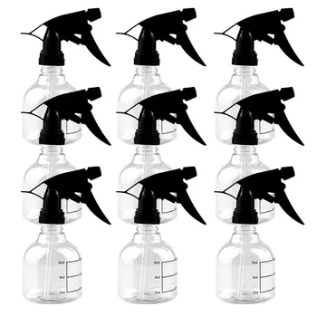 9 Packs Fine Mist Empty Plastic Spray Bottle with Black Trigger Sprayers, Adjustable Nozzle, Leak-proof Refillable Sprayer
9 Packs Fine Mist Empty Plastic Spray Bottle with Black Trigger Sprayers, Adjustable Nozzle, Leak-proof Refillable Sprayer