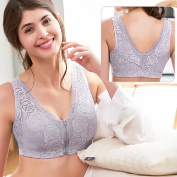 Women Plus Size Lace Bras Sexy Seamless Push Up Bra Lingerie Large Cup Wirefree Soft Brassiere Backless Bralette Intimates #F
Women Plus Size Lace Bras Sexy Seamless Push Up Bra Lingerie Large Cup Wirefree Soft Brassiere Backless Bralette Intimates #F