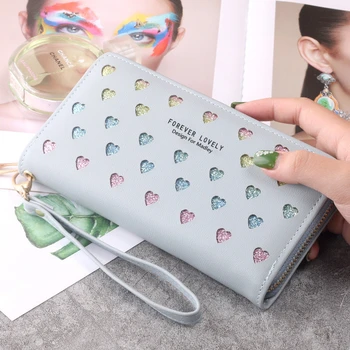 Women Wallet Pu Leather Long Love Heart Design Cute Purse for Phone High Capacity Card Holder Clutch Wallets Carteira Feminina
Women Wallet Pu Leather Long Love Heart Design Cute Purse for Phone High Capacity Card Holder Clutch Wallets Carteira Feminina