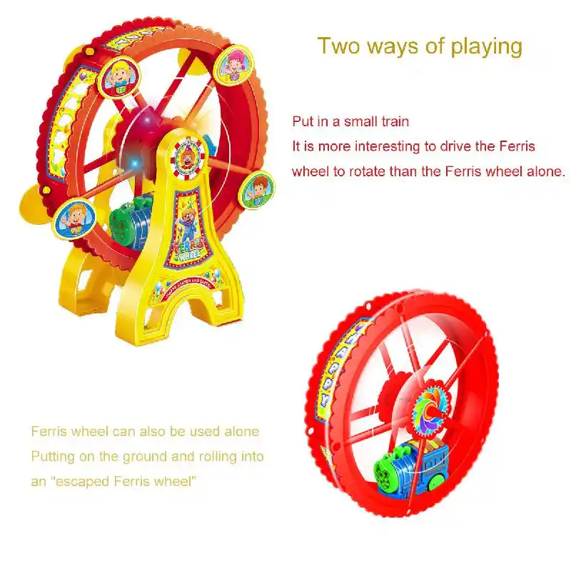 electric train track toy childrens puzzle educational light