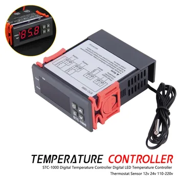 Digital Temperature Controller Thermostat Thermoregulator for incubator Relay LED 10A Heating Cooling STC-1000 12V 24V 220V
Digital Temperature Controller Thermostat Thermoregulator for incubator Relay LED 10A Heating Cooling STC-1000 12V 24V 220V