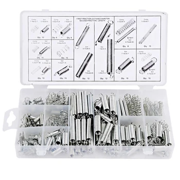 200pc/Set Springs With Storage Box Accessories Extension And Compression Coil Hardware Tool Spring Set Metal Steel Assorted #734
200pc/Set Springs With Storage Box Accessories Extension And Compression Coil Hardware Tool Spring Set Metal Steel Assorted #734