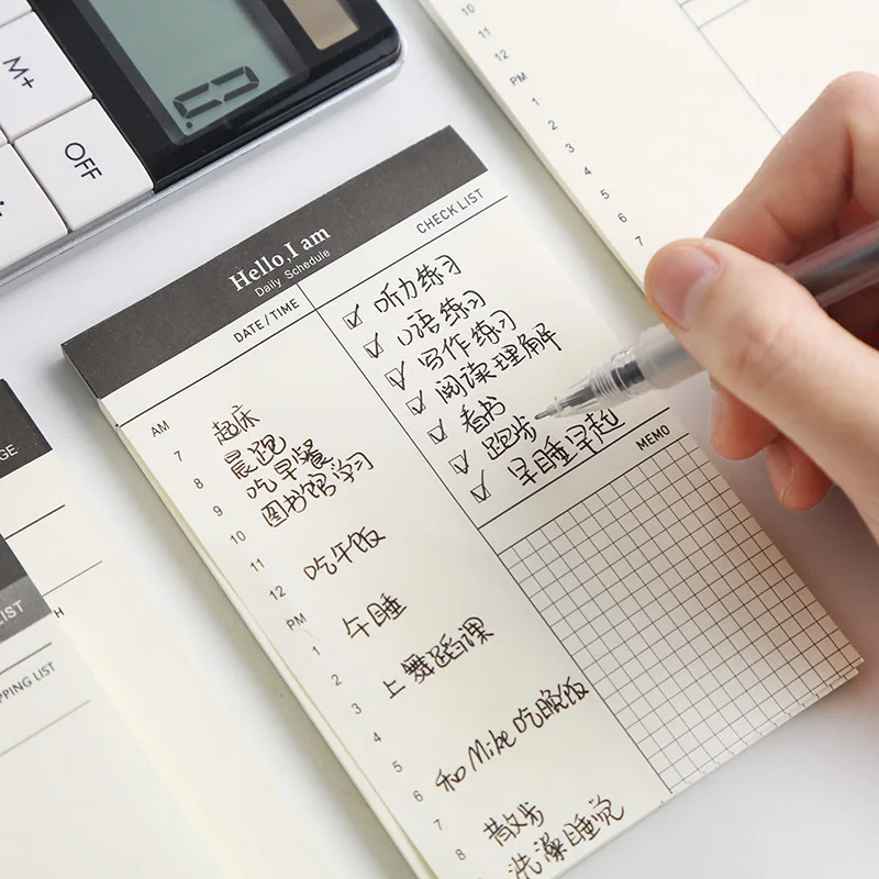 Sample Weekly Daily Plan Memo Pad Sticky Notes Cute Tearable Notebook School Supplies Stationery Notepad escolar
Sample Weekly Daily Plan Memo Pad Sticky Notes Cute Tearable Notebook School Supplies Stationery Notepad escolar