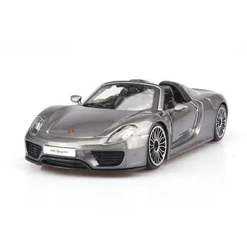 Porsche 918 Convertible Sports Car 1/24 Alloy Diecast Model Cars Static Simulation Miniature Cars Metal Mini Car Collection Toys
Porsche 918 Convertible Sports Car 1/24 Alloy Diecast Model Cars Static Simulation Miniature Cars Metal Mini Car Collection Toys
