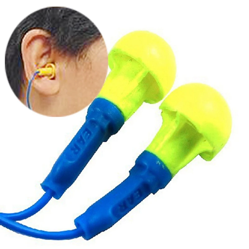New Soft Foam Corded Ear Plugs Ears Protector Reusable Hearing Protection Noise Reduction Earplugs Earmuff Sleep
New Soft Foam Corded Ear Plugs Ears Protector Reusable Hearing Protection Noise Reduction Earplugs Earmuff Sleep