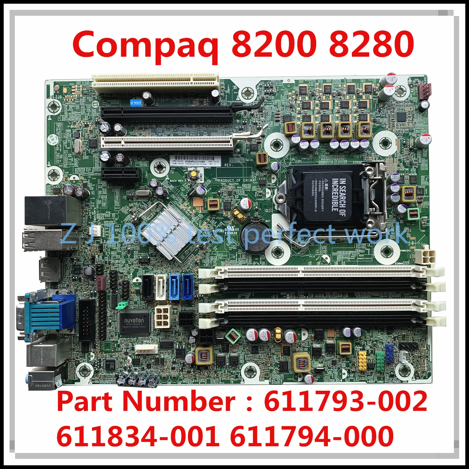 Для HP Compaq 8200 8280 материнская плата для настольного компьютера 611793-002 611834-001 611794-000