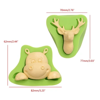 2Pcs 3D Christmas Hippo and Elk Mold Silicone Cartoon Deer Hippopotamus Epoxy Resin Casting Mold Jewelry Making Tools 
2Pcs 3D Christmas Hippo and Elk Mold Silicone Cartoon Deer Hippopotamus Epoxy Resin Casting Mold Jewelry Making Tools