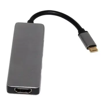 TC104H 5 in 1 Type-C HUB HDMI USB Memory Card Reader Adapter 4K Video Converter Chip Scheme VL100+VL813+VL322+PS176
TC104H 5 in 1 Type-C HUB HDMI USB Memory Card Reader Adapter 4K Video Converter Chip Scheme VL100+VL813+VL322+PS176