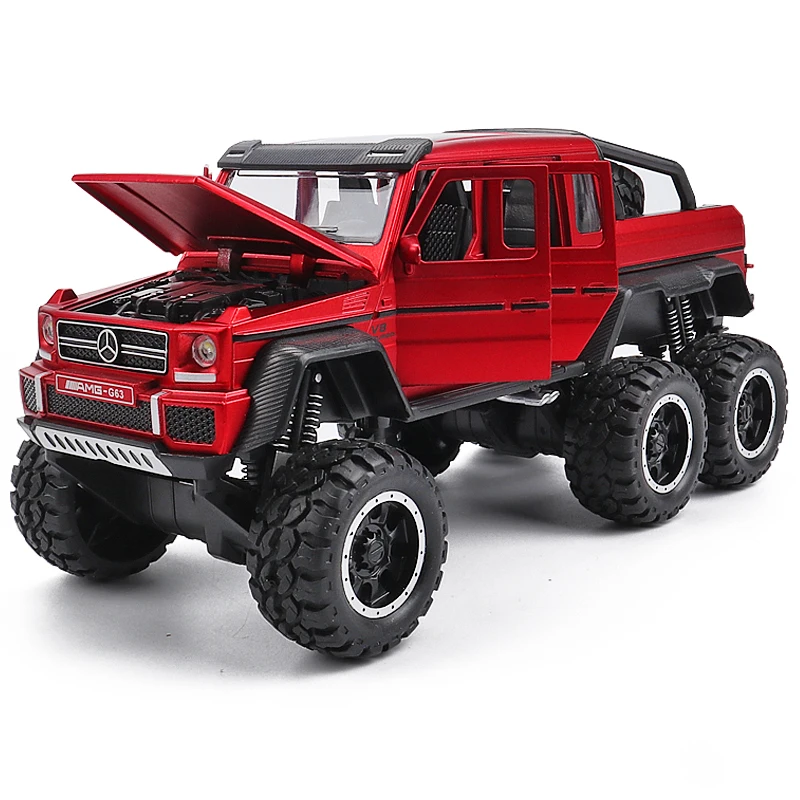 KIDAMI 1:32 Diecast Pickup Alloy Truck Car Model Pull Back Vehicle Model G63 6X6 Sound & Light Car Toys For Children Boys
KIDAMI 1:32 Diecast Pickup Alloy Truck Car Model Pull Back Vehicle Model G63 6X6 Sound & Light Car Toys For Children Boys
