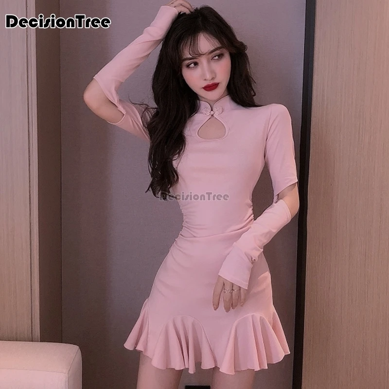 2020-Chinese-Dress-vintage-chinese-style-cheongsam-women-party-nightclub-dress-short-custom-modern-qipao-lady