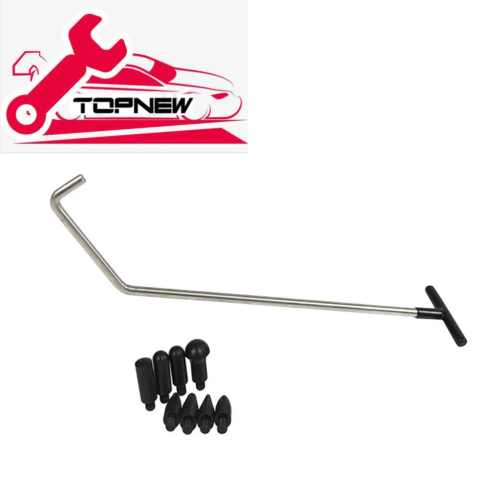 Paintless Dent Repair Tool Rods Tools Dent Puller Car Dent Removal (with 8 replaceable soft rubber heads)
Paintless Dent Repair Tool Rods Tools Dent Puller Car Dent Removal (with 8 replaceable soft rubber heads)