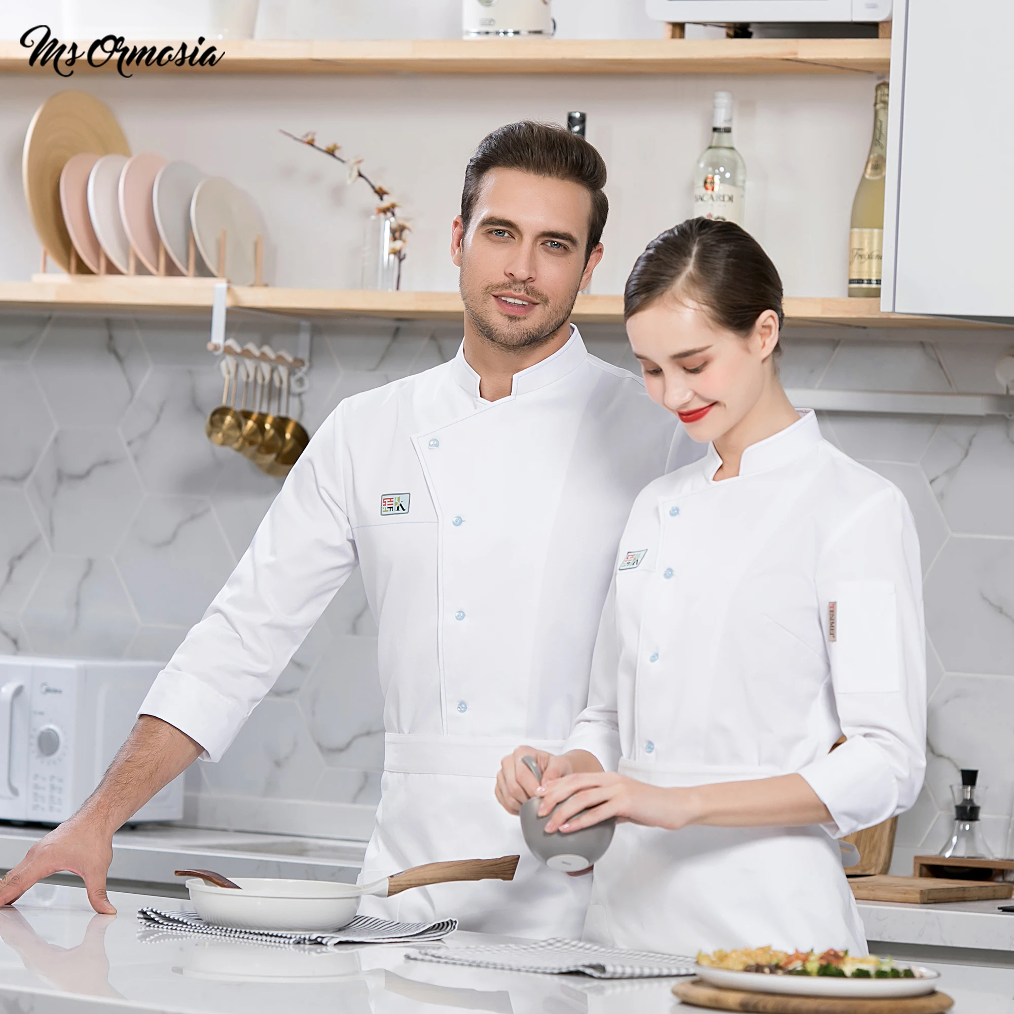 new High quality Slim chef overalls restaurant cooking polyester cotton breathable uniform chef long sleeve jacket customizable
new High quality Slim chef overalls restaurant cooking polyester cotton breathable uniform chef long sleeve jacket customizable