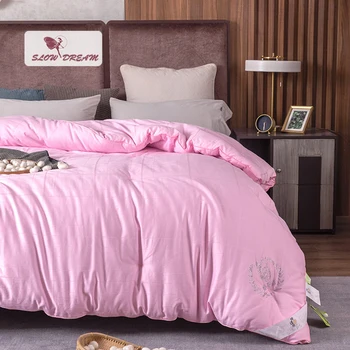 Slowdream 100% Silk Filler Cotton Cover Pure Natural Silk Bedding Comforter Adult Quilt Pink Double Queen King Size Silk Quilt
Slowdream 100% Silk Filler Cotton Cover Pure Natural Silk Bedding Comforter Adult Quilt Pink Double Queen King Size Silk Quilt