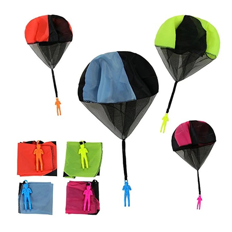 Hand launch mini soldier parachute funny toy childrens play outdoor play plays