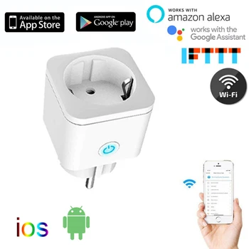 EU Plug WIFI Wireless Remote Socket Smart Timer Plug Voice Control EU Home Fire Retardant PC Smart Power Socket
EU Plug WIFI Wireless Remote Socket Smart Timer Plug Voice Control EU Home Fire Retardant PC Smart Power Socket