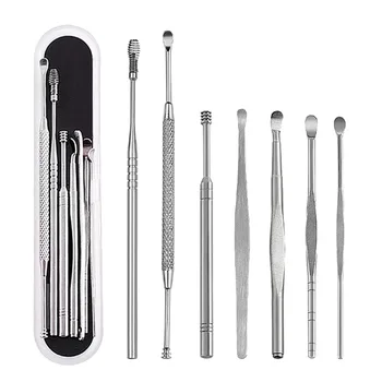 7pcs/set Ear Wax Pick Stainless Steel Ear Scoop Cleaner Remover Ear Cleansing Tool with Storage Case Individual Health Care
7pcs/set Ear Wax Pick Stainless Steel Ear Scoop Cleaner Remover Ear Cleansing Tool with Storage Case Individual Health Care
