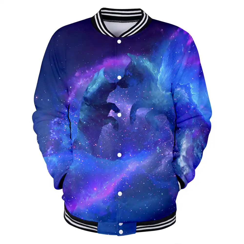 galaxywear,galaxywearable galaxy wolf baseball jackets plus size for men streetwear