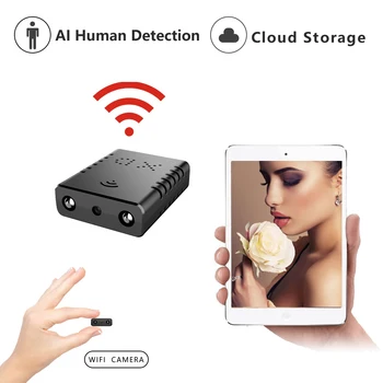 HD Mini Wifi Camera IR-Cut Cloud Storage IP/AP Camera AI Human Detection Camera Remote Alarm Camcorder hidden camara espia
HD Mini Wifi Camera IR-Cut Cloud Storage IP/AP Camera AI Human Detection Camera Remote Alarm Camcorder hidden camara espia